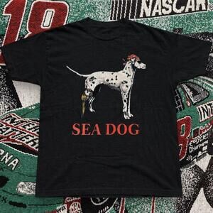 Sea Dog Dalmatian Graphic Tee Black Unisex